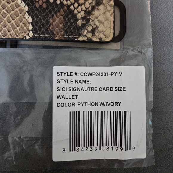 Cavalli Class Sici Signature Cardholder – Python w/ Ivory (NWT) - Picture 6 of 9